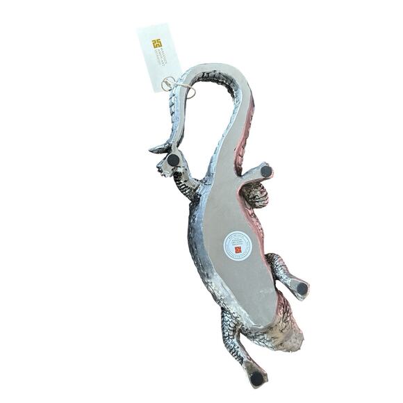 Haucoze Silver Tone Crocodile Statue 14” - Picture 3 of 5